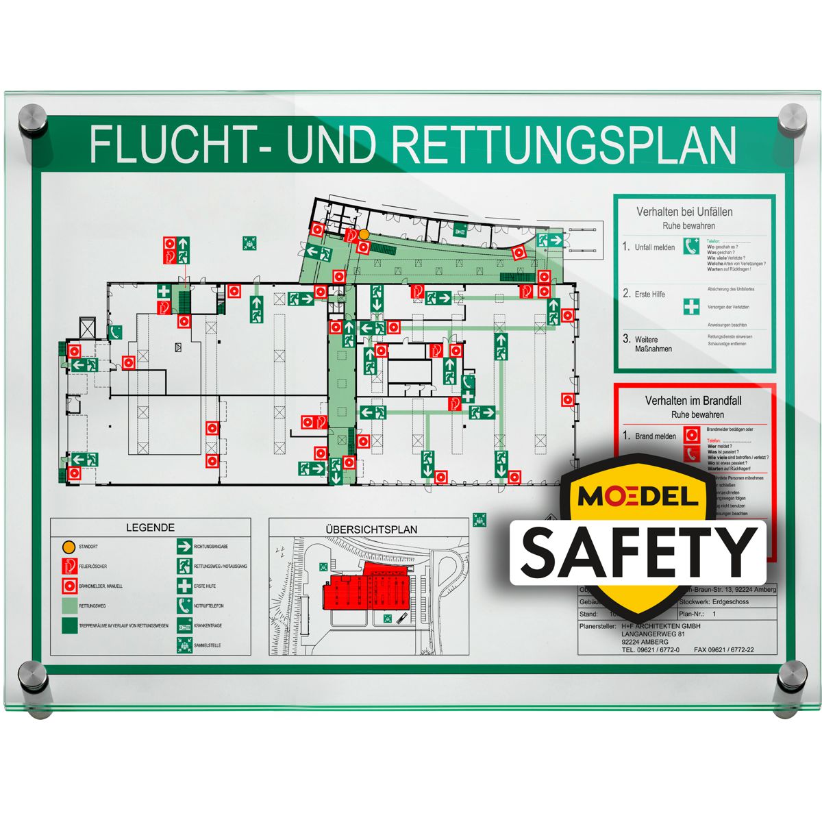 Rahmen Moedel Safety aus Glas