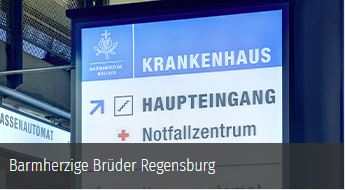 Beschilderung Krankenhaus Leitsystem Barmherzige Regensburg