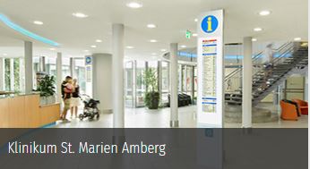 Beschilderung Krankenhaus Leitsystem St. Marien Amberg