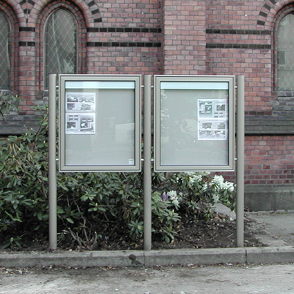 Schaukasten Außen freistehend