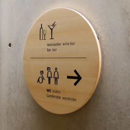 WC Schilder aus Holz