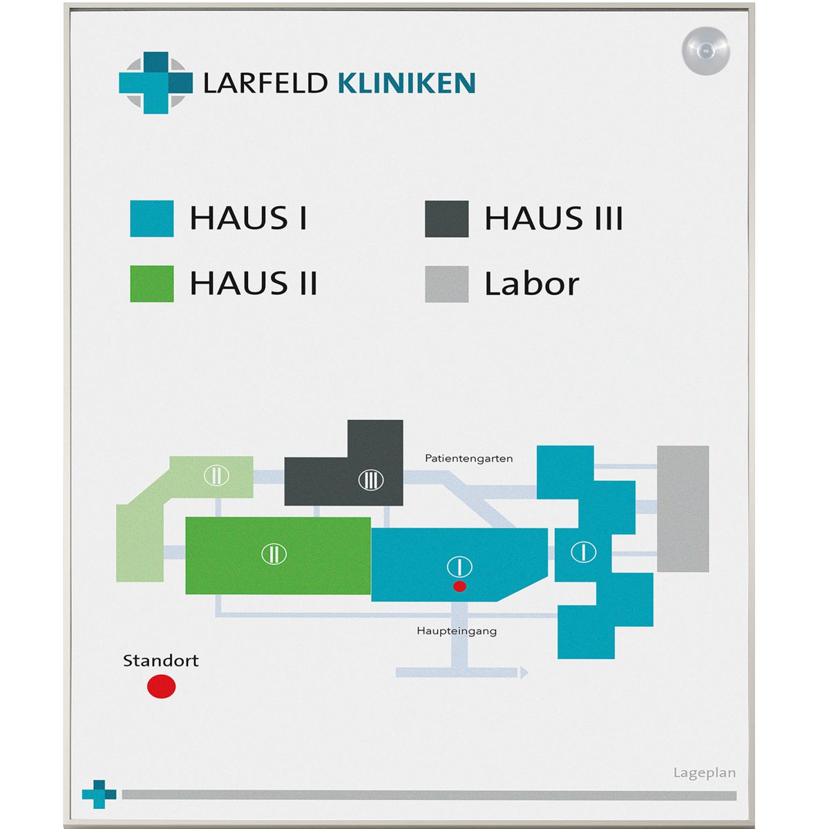 Wandschilder, Modell Madrid, Beschriftung mit Einleger, inkl. Sauger