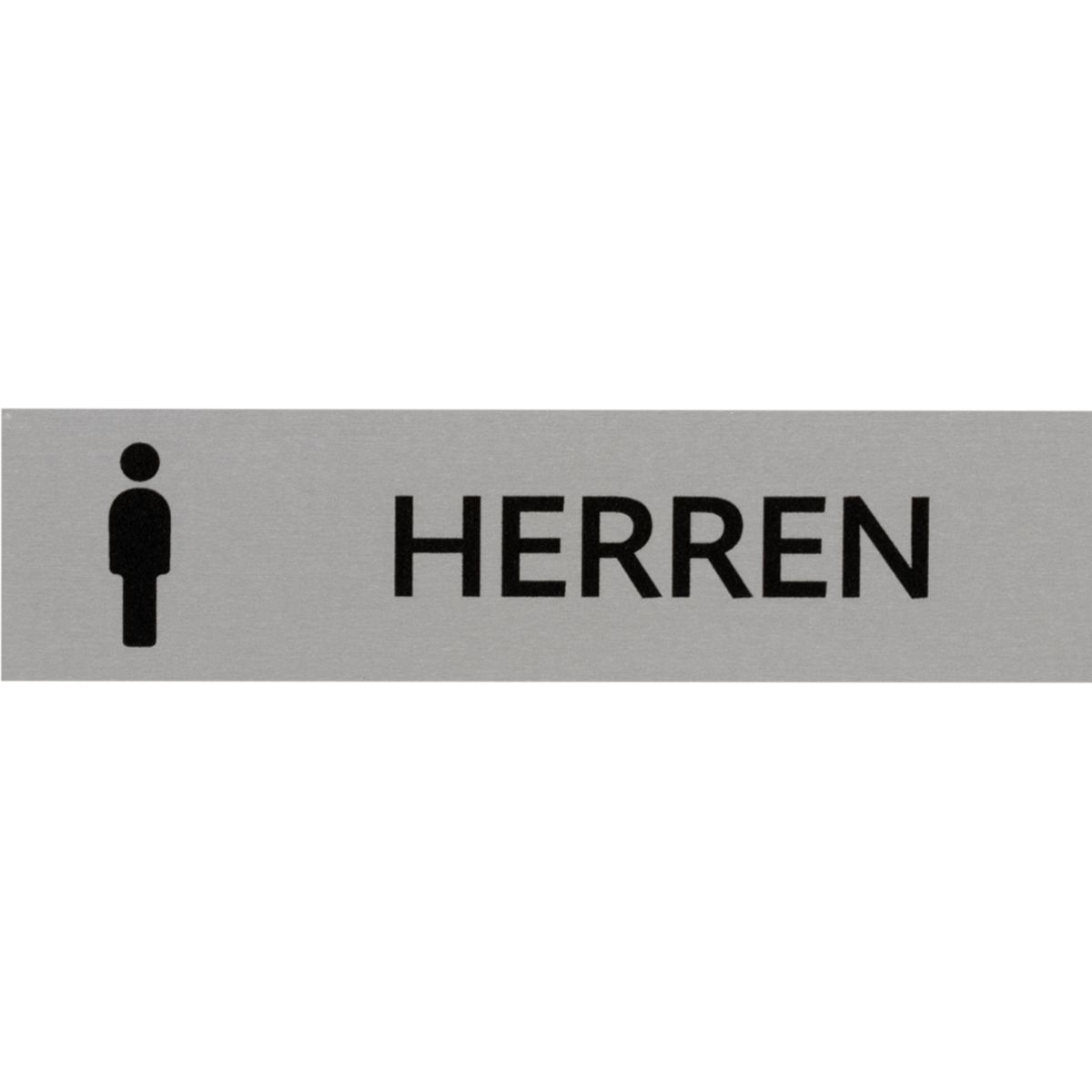 WC Schilder Damen, Herren & Barrierefrei aus Aluminium, rechteckig