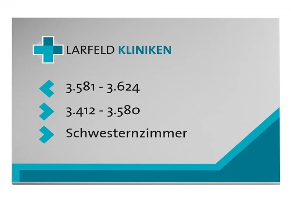 MADRID Silver Line Wegweiser zur Direktbeschriftung 150 x 100 cm